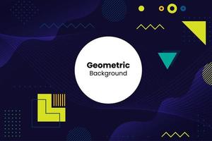 Geometric Dark Background vector