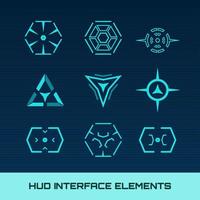 Hud Interface Elements  vector