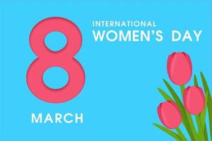 8 March International Women's Day vector