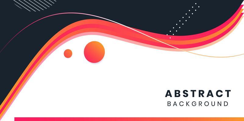 Abstract red black wave background 