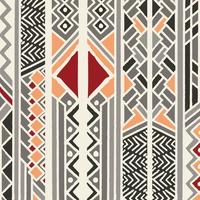 Ethnic colorful bohemian pattern with geometric elements vector