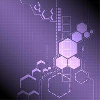 Abstract technology hexagon  design vector