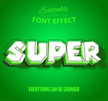 Super outline layered text, editable text effect