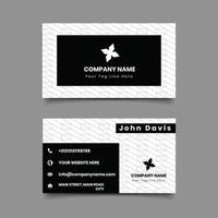 Black Angle Pattern Business modern card template