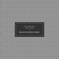 Grecian pattern square spiral illusion background vector