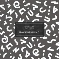Geometric pattern memphis style background vector