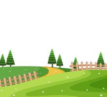 A rural nature template vector