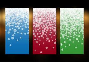 Christmas snowflake banner designs vector