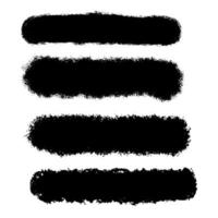 Grunge brush strokes collection  vector