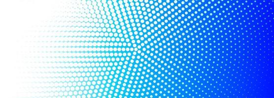 Circular blue and white dotted banner vector