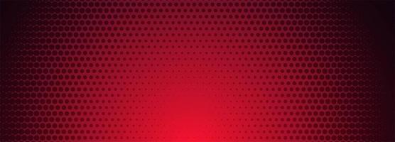 Red and black halftone pattern banner vector