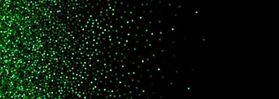 Glowing green glitters banner background vector