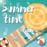 Modern typographic summer poster design vector