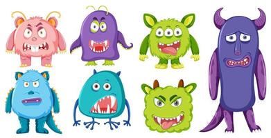 Set of monster character vector