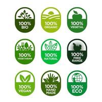 Healthy food and healthy life icons set.  vector
