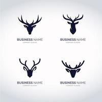 Logo de cuerno de ciervo vector