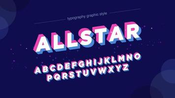 Retro Glitch Uppercase Font