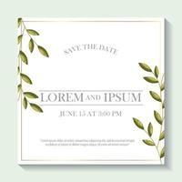 save the date card vector
