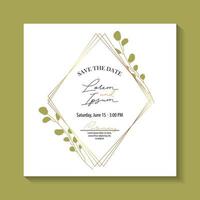 save the date card vector