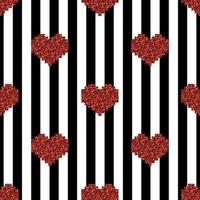 seamless heart pattern background vector