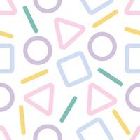 pastel abstract geometric pattern background vector