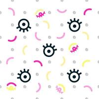 seamless abstract eye pattern background vector