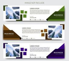 Plantilla de banner web vector