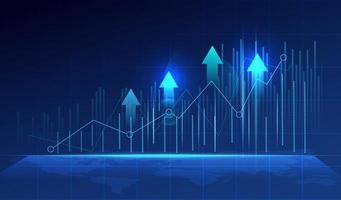 Tabla de gráfico de negocios vector