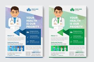 Medical Flyer Template vector