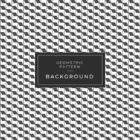 Black and white modern 3D effect abstract geometric pattern vector
