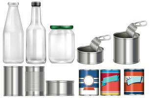 A Set of Empty Container vector