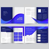Blue business brochure template