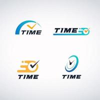 Logotipo de tiempo vector