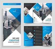 Corporate Trifold Brochure Template Design vector