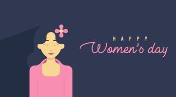 8 March Women's Day Background Illustration  vector