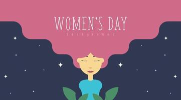 8 March Women's Day Background Illustration  vector