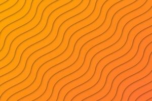 Orange wave abstract geometric background  vector