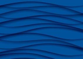 Abstract layered background in classic blue vector