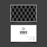 Business card with diamond pattern design vector