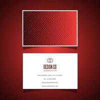 elegant business card design with zig zag pattern 1601 vector