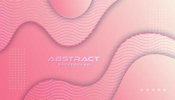 Pink Gradient Layered Curves Background  vector