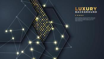 Abstract Luxury Dark Background with Overlapping Layers