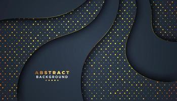 Dark Glitter Dot Curved Layer Background  vector