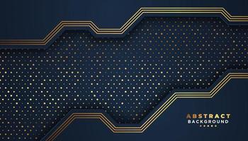 Navy abstract background with circuit overlapping layers vector