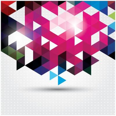 Abstract geometric colorful background