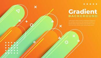 Gradient Geometric and Rounded Shape Background vector