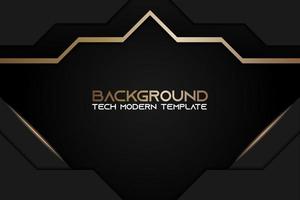 Metallic Diamond Shape Background with Golden Black Frame vector