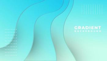 Blue Gradient Overlapping Waves Background vector