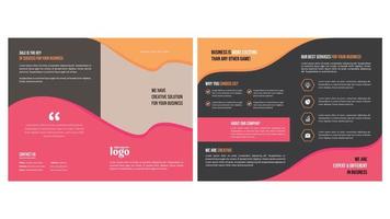 Minimal Business Brochure with Multi-Color Shapes vector