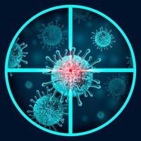 Viruses In Sight Background vector